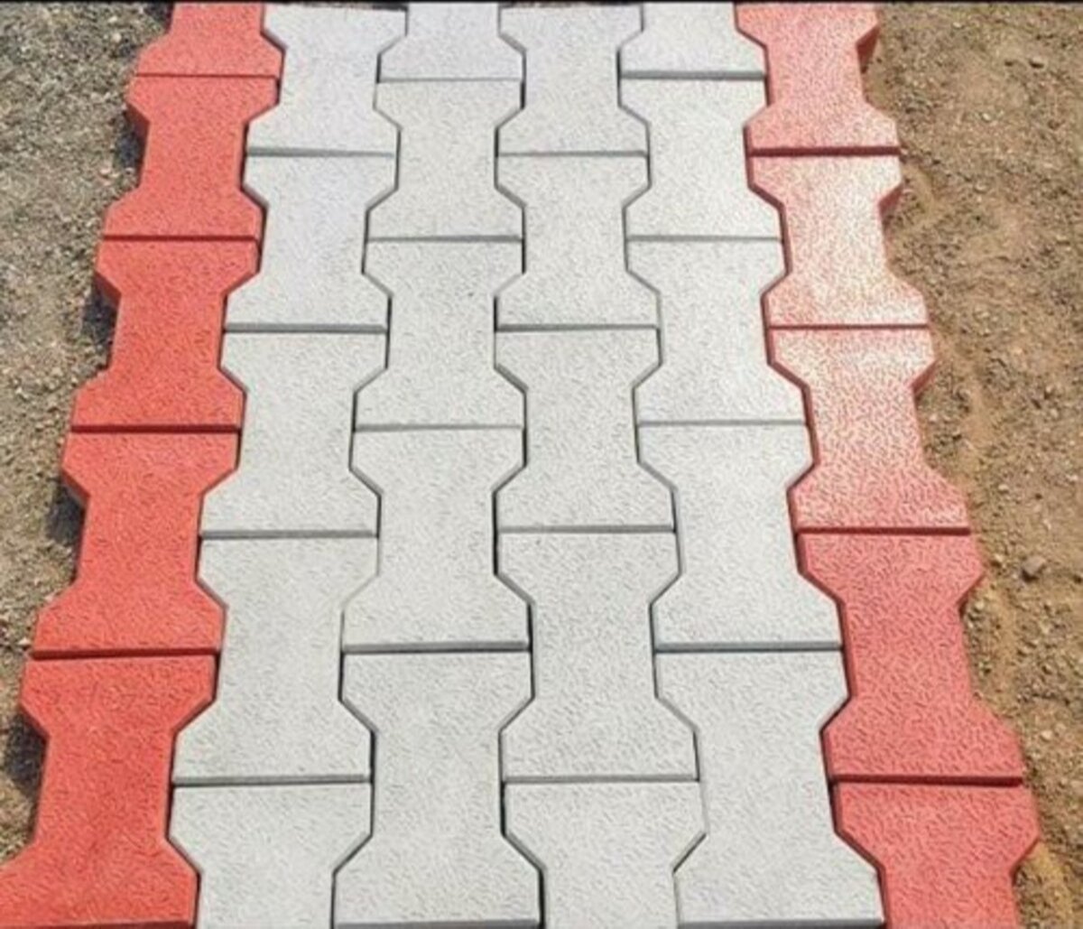Interlocking Dumbell Pavers Block